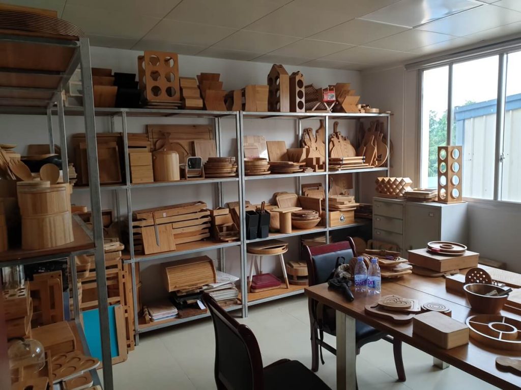 sample rooms / Ausstellungsraumes unseres Bambuslieferanten